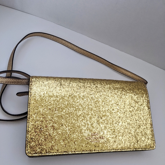 Coach Handbags - NWT Coach glitter crossbody